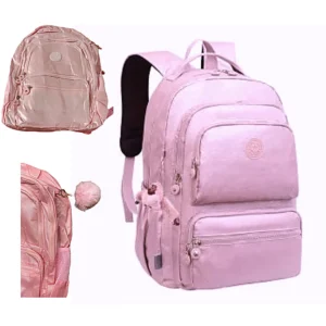 D01030006.webp Mochila Rosa con Llavero Peludo RL POWER