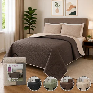 D01030081.webp Edredon de Verano con Fundas de Almohadas KING 280x240cm ORYX EBN032