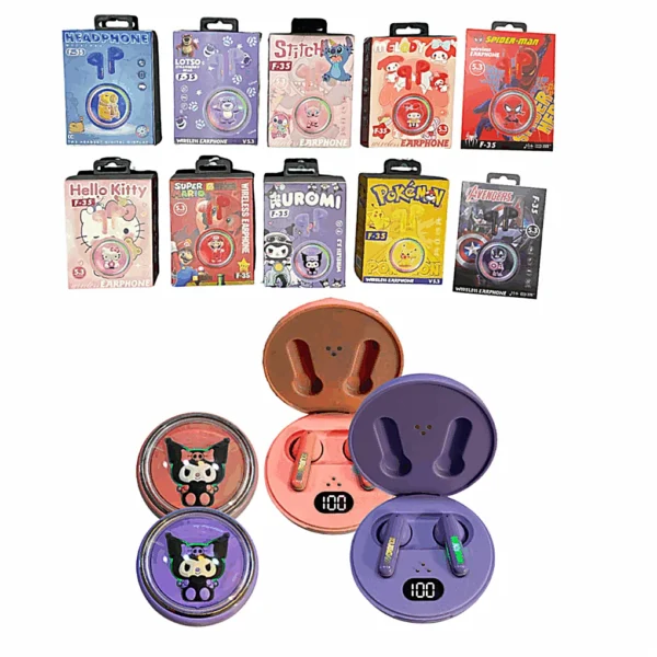 Auriculares Bluetooth F-35 Personajes