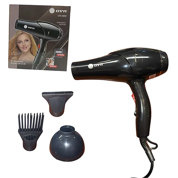 D01010429.webp SECADOR DE PELO con accesorios OSR OR-8955