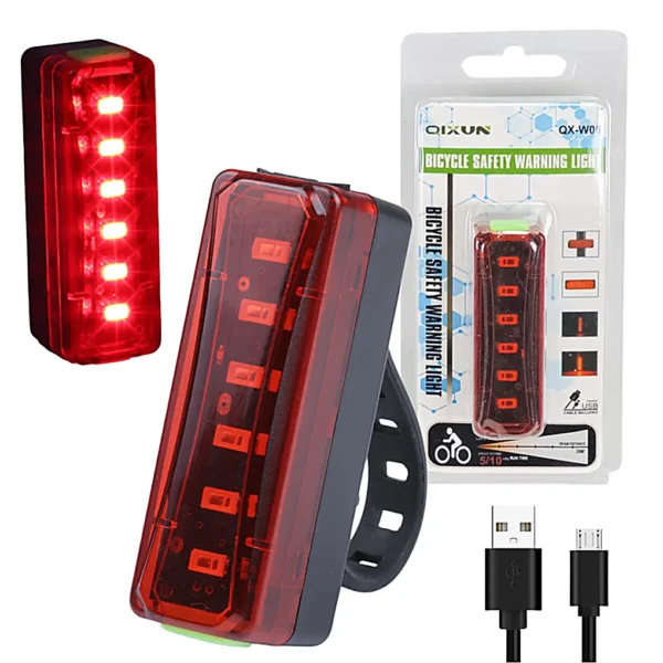 D01020396.webp Luz Trasera LED Para Bicicleta Recargable OIXUN