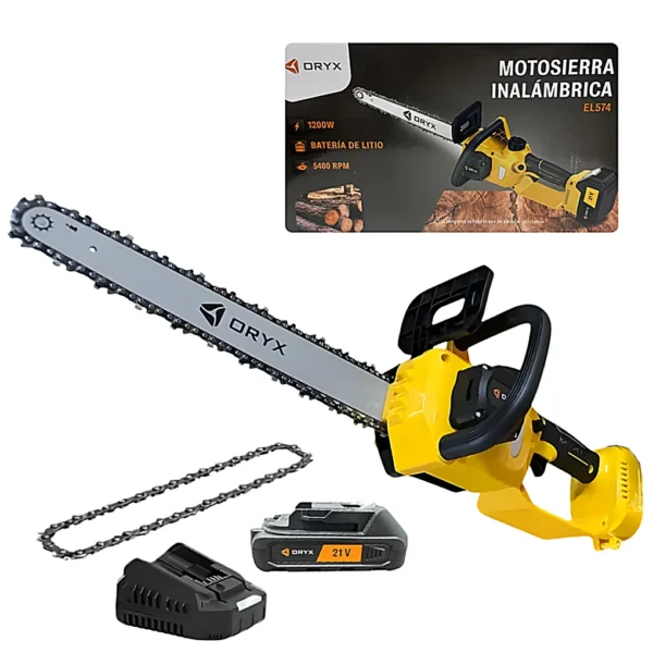 Motosierra Inalambrica con Espada 12″ Pulgadas ORYX EL574