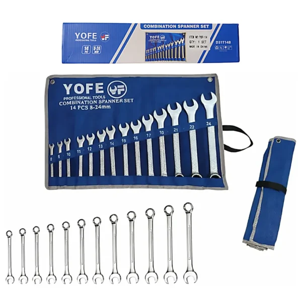 Set De Llaves Combinadas Set 14 Piezas 8 A 24mm YOF-14
