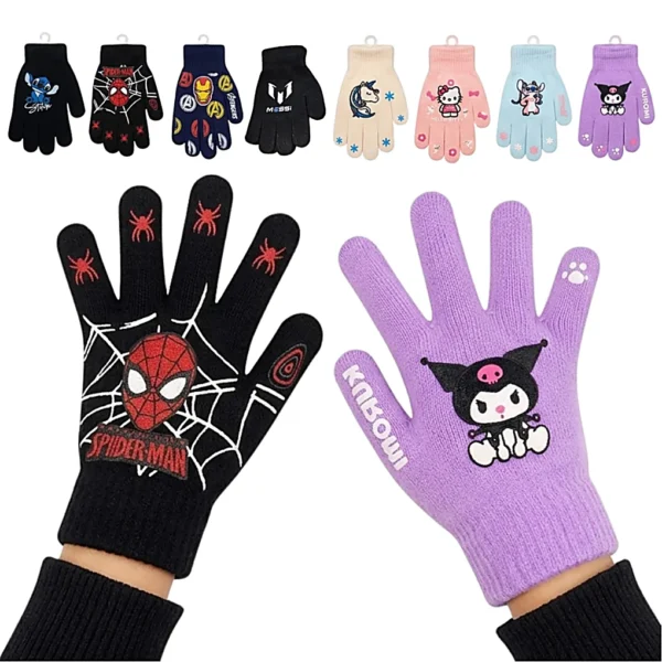 Guantes para Niños Diseño Personajes Varios KMC-121