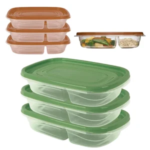 D01060611.webp Set de Tuppers de Plastico x3Pcs Con Divisores 22-43