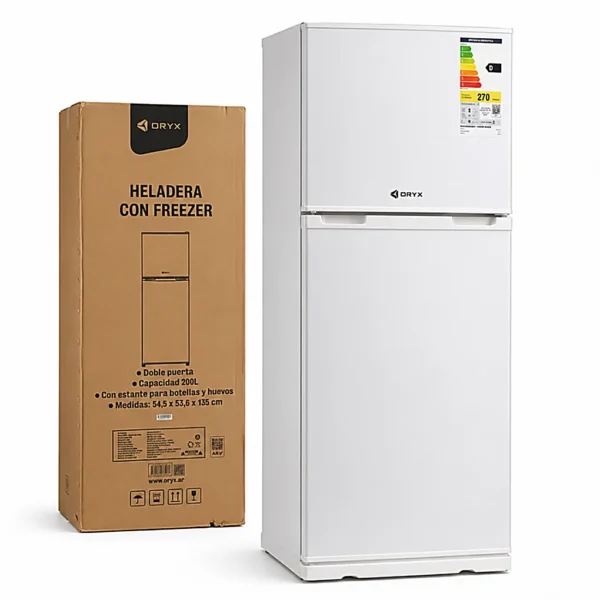 D01060689.webp HELADERA ORYX CON FREEZER 200L OR-200L