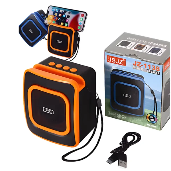 D02040103.webp Parlante Cuadrado Bluetooth Porta Celular JZ-1138