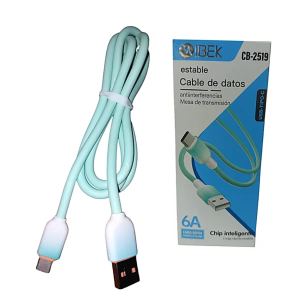 D03010225.webp Cable de Datos y Carga 6A USB-C IBEK CB-2519