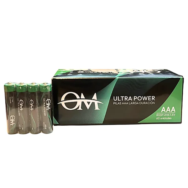 D03050014.webp Caja de Pilas x60 Unidades OM AAA